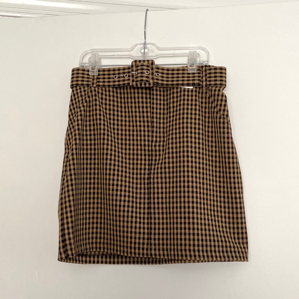 Hollister High Waisted Checkered Mini Skirt